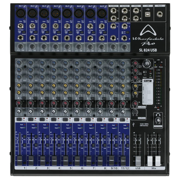 Wharfedale Pro SL824USB - 8 channel Mixing Console