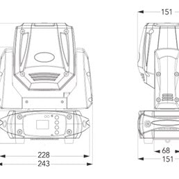 LM75W - 75W LED Spot Moving Head (White)