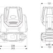 LM75W - 75W LED Spot Moving Head (White)