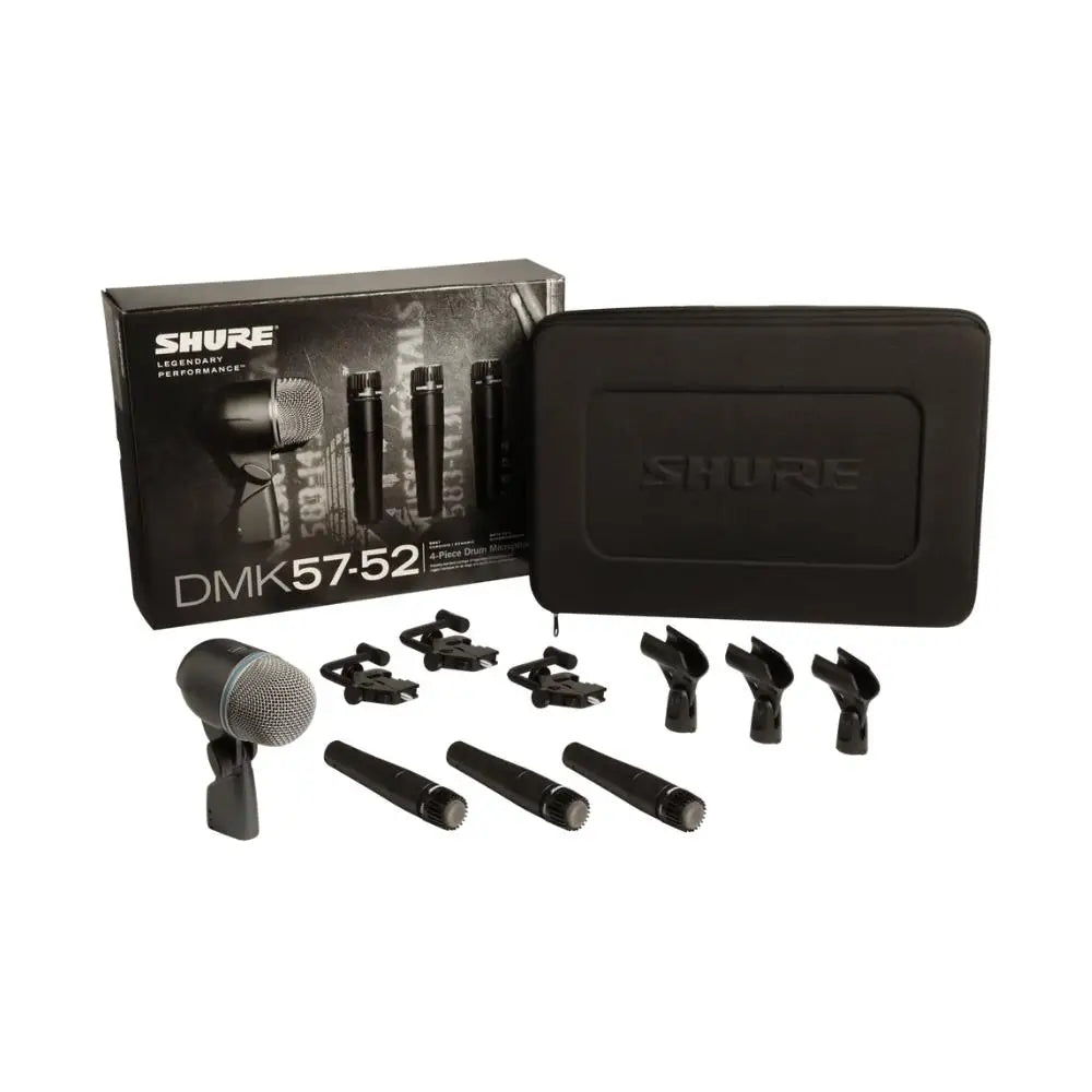 Drum Microphone Kit 3x SM57, 1x BETA52A 3x A56D Mounts + Case