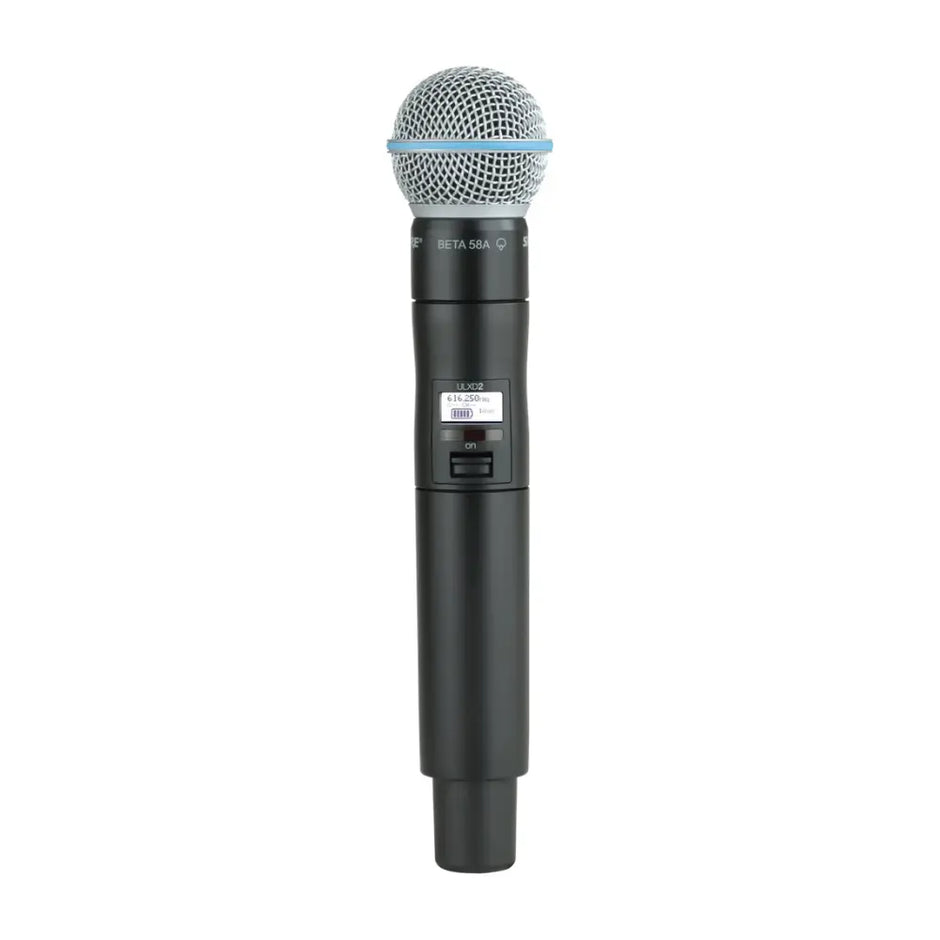 Wireless Digital Transmitter Handheld ULXD2/Beta58 Wideband Tuning Frequency H54 = 520-636 MHz